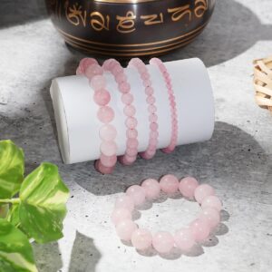 Premium Faceted Rose Quartz Bracelet